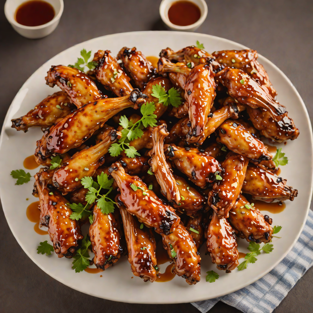 Pan-Seared Chicken Wings with Spicy Honey Glaze