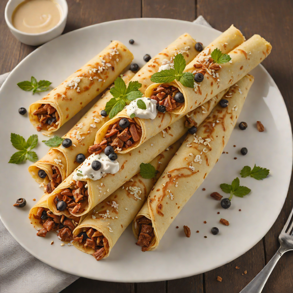 Sausage and Cannoli-Inspired Sweet Ricotta Stuffed Crepes