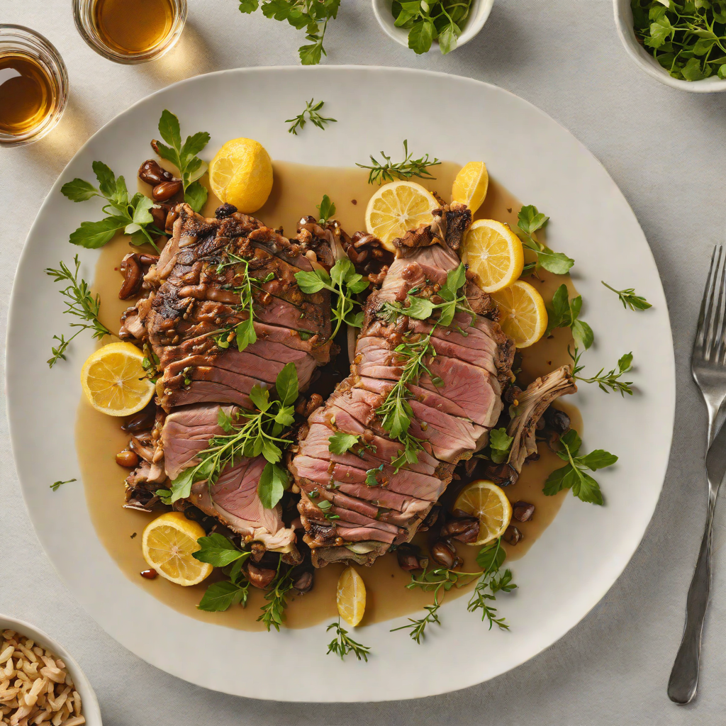 Slow-Roasted Lamb Shoulder with Preserved Lemon and Herbs