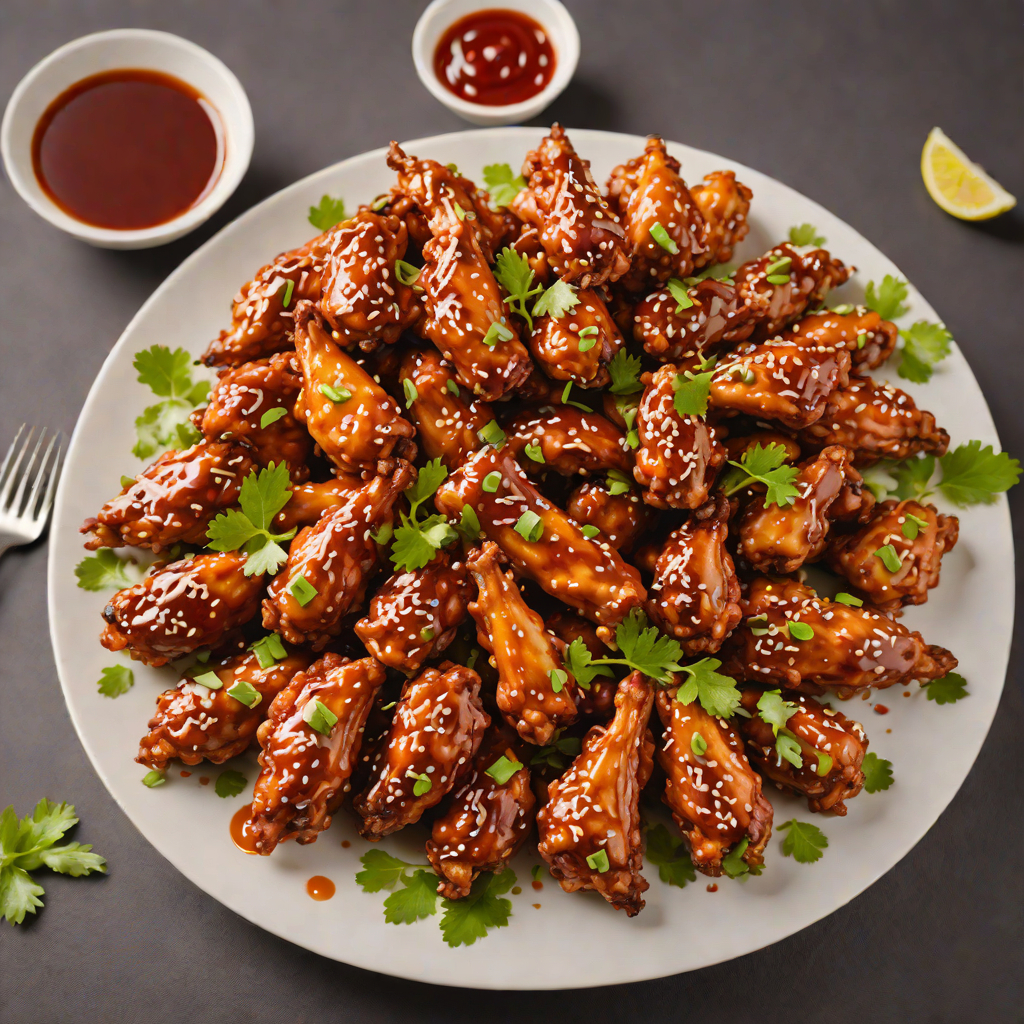 Spicy Korean-Inspired Boneless Chicken Wings with Gochujang Glaze