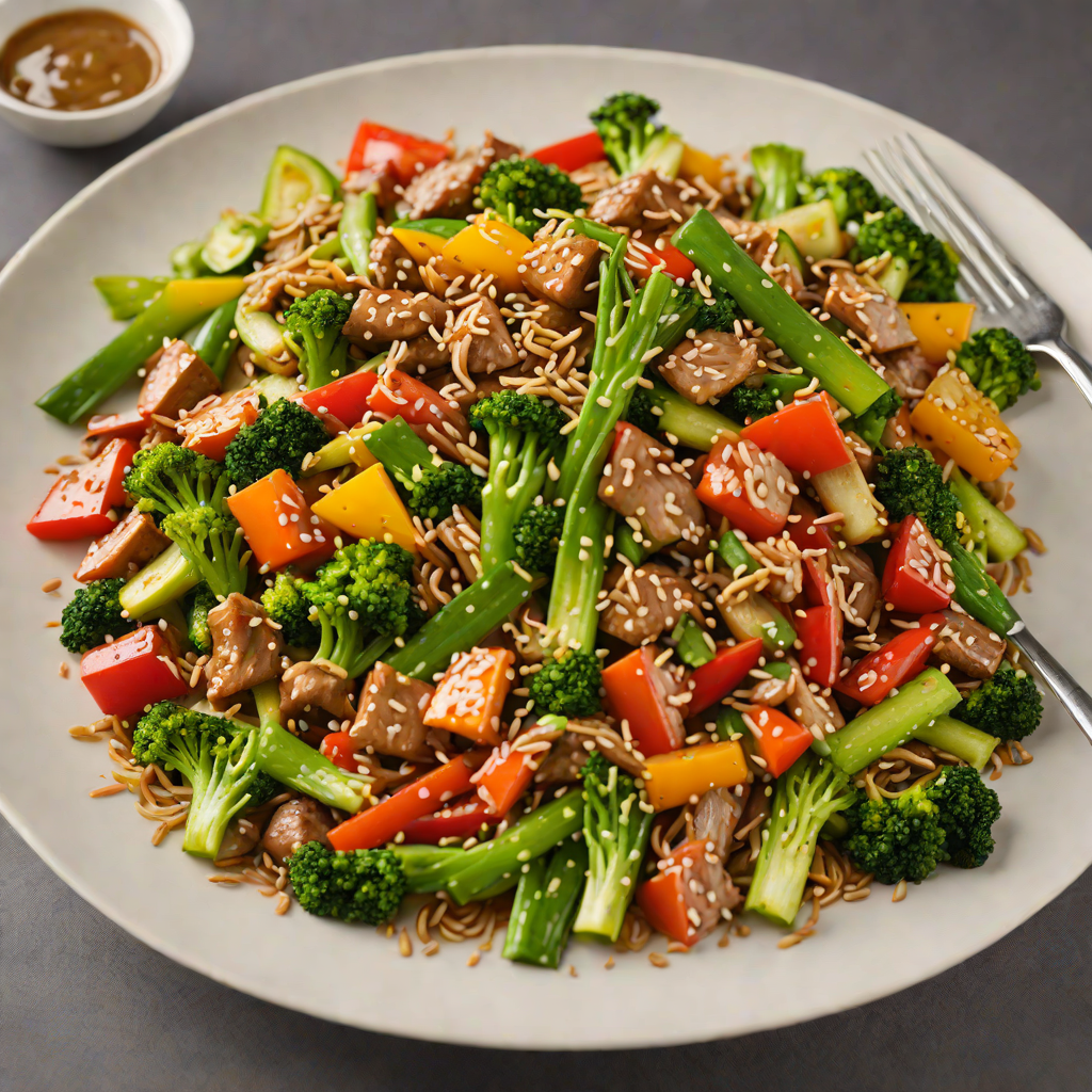 Southfield Skyline Vegetable Stir Fry with Sesame Ginger Sauce