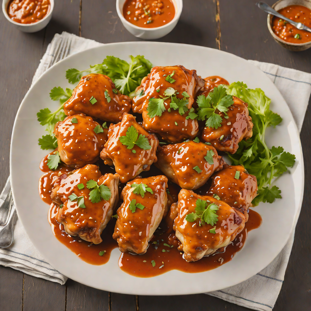 Pan-Seared Chicken Thighs with Spicy Buffalo Wing Sauce