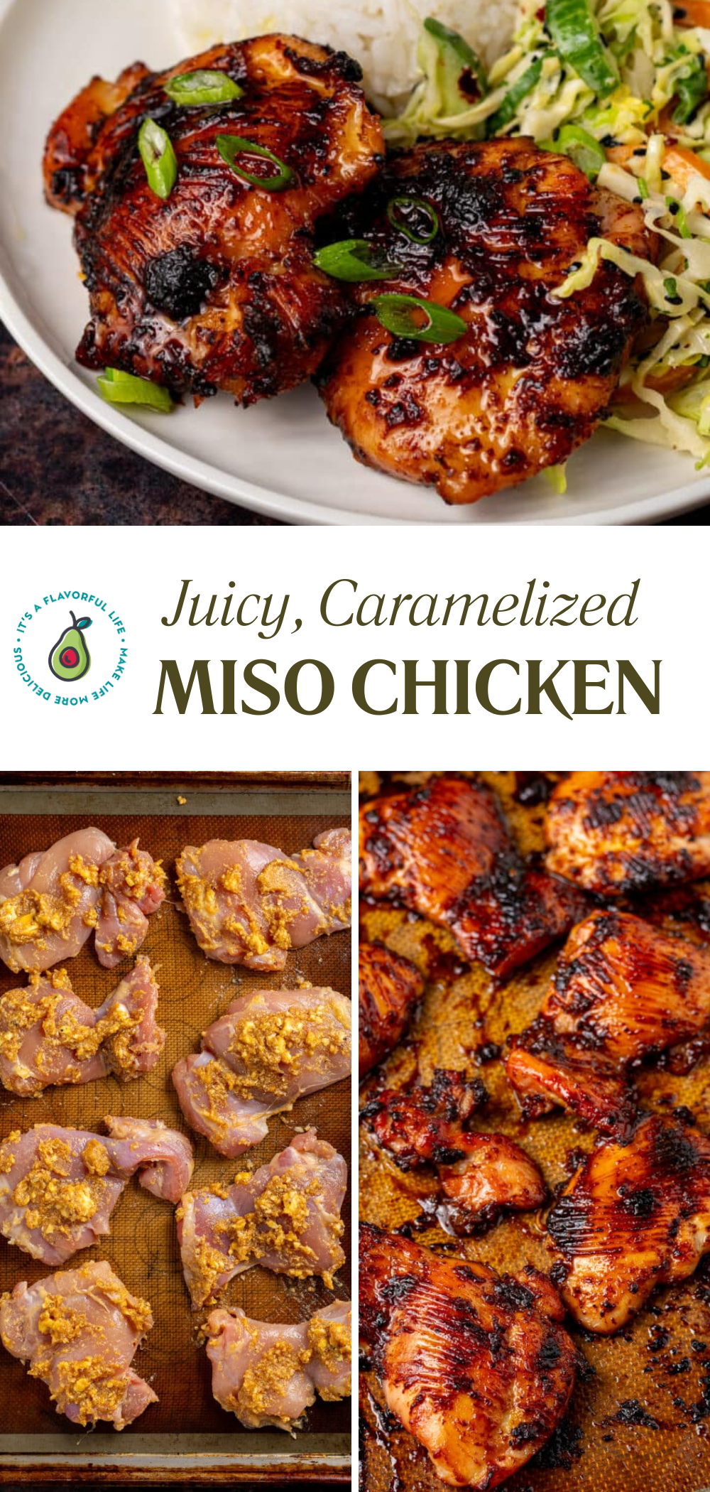 Pan-Seared Chicken Thighs with Spicy Miso Glaze