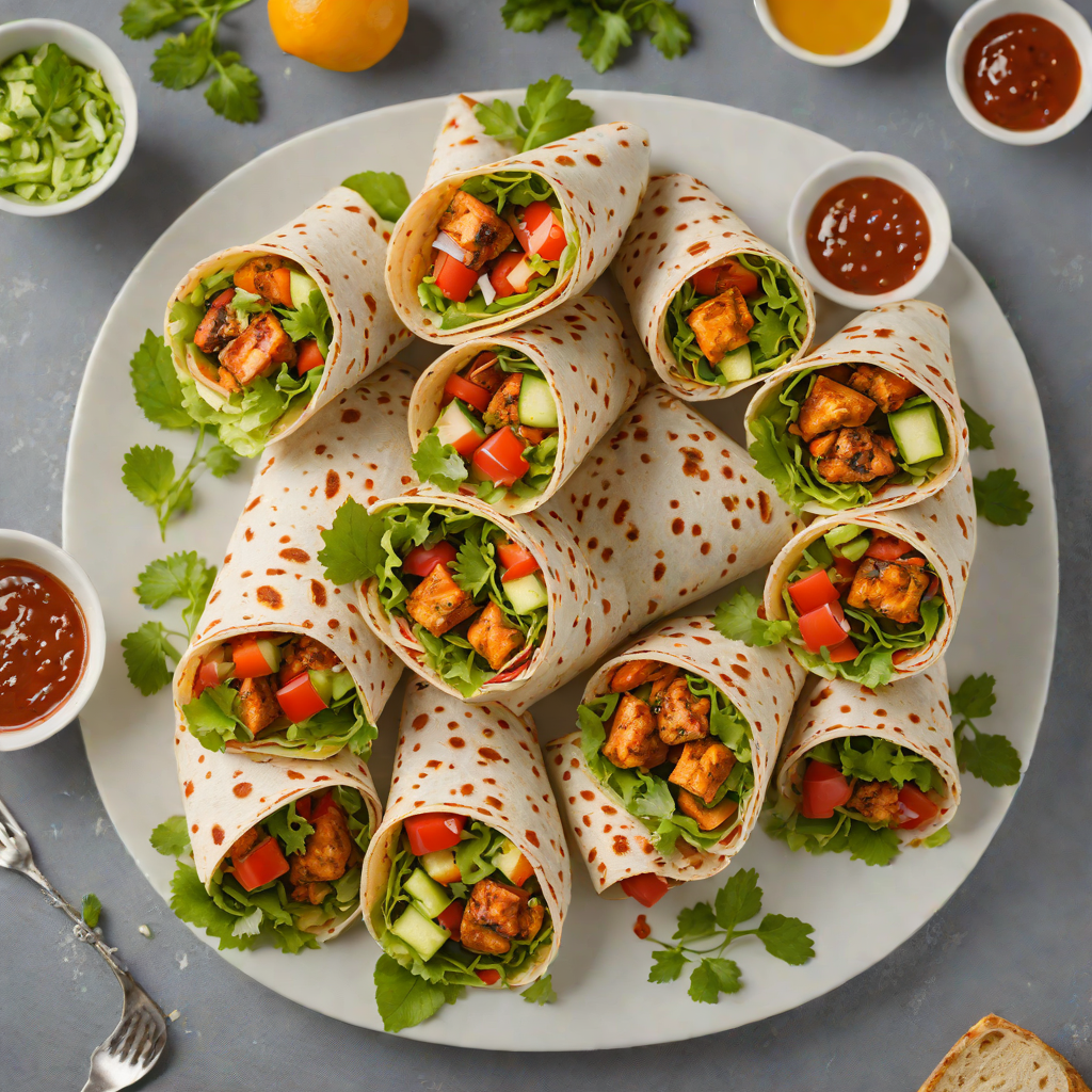 Quick Tandoori-Spiced Grilled Chicken Wraps