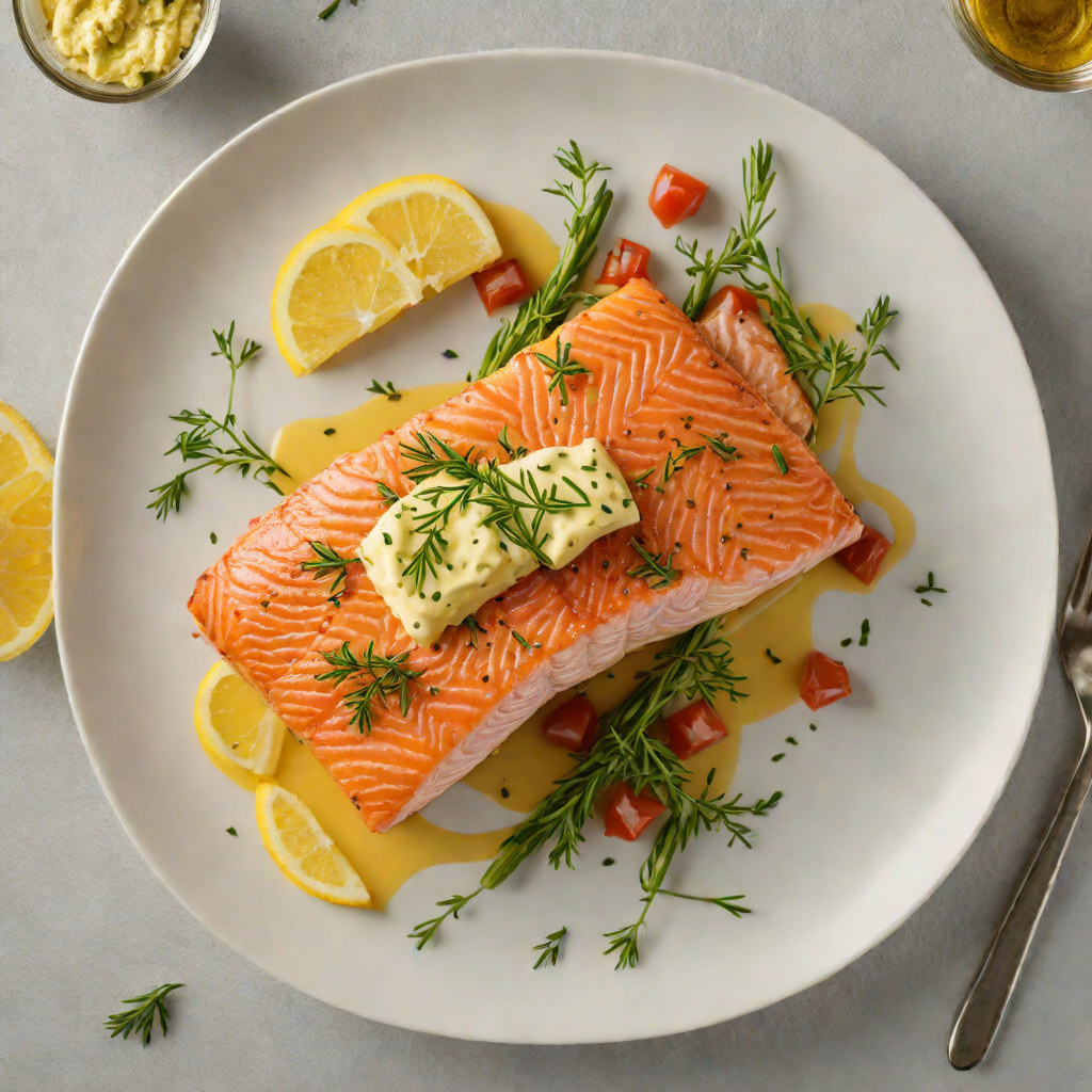 Pan-Seared Salmon with Savannah Herb Butter