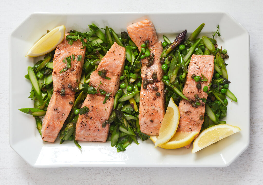 Migraine-Relief Lemon-Dill Salmon with Roasted Asparagus