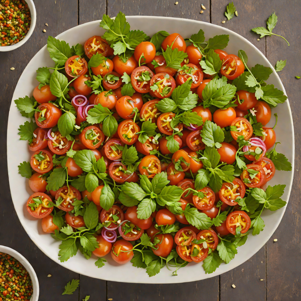 Ethiopian Tomato and Jalapeño Salad with Fresh Herbs