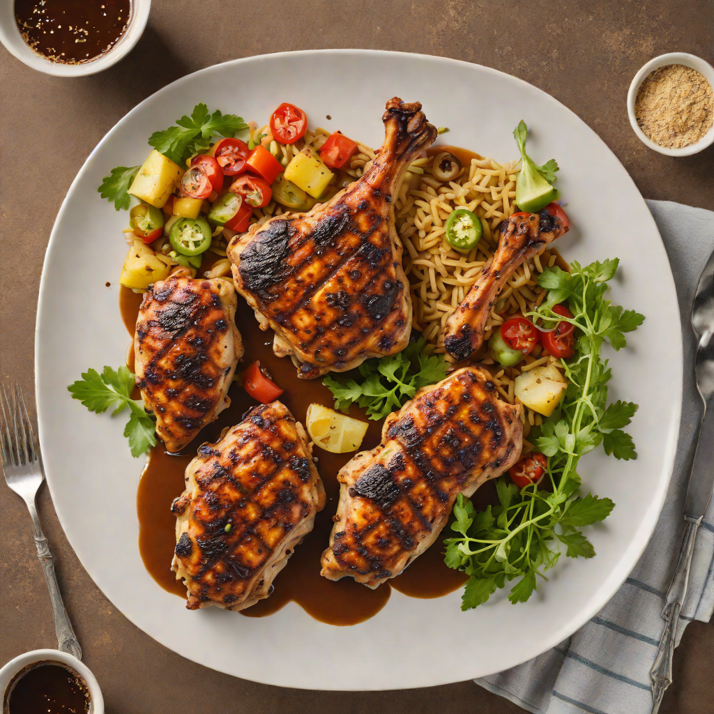 Ethiopian-Style Spiced Coffee Rubbed Grilled Chicken