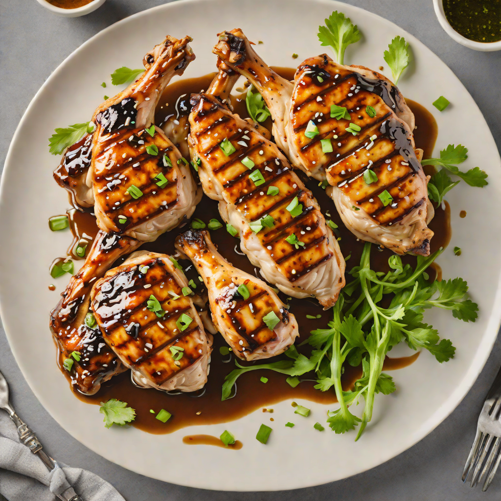 Miso-Marinated Grilled Chicken with Scallion Soy Glaze