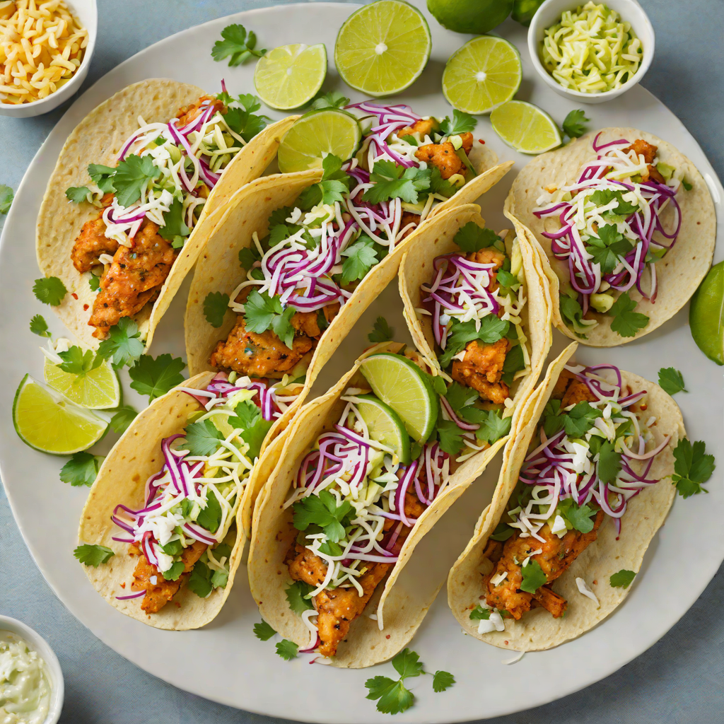 Crisped Fish Tacos with Cilantro-Lime Slaw