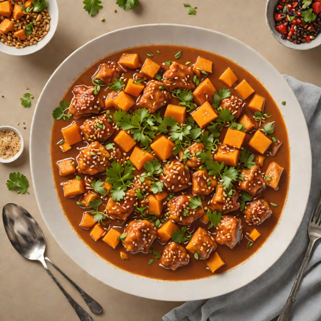 One-Pot Spicy Korean Chicken Stew with Sweet Potatoes