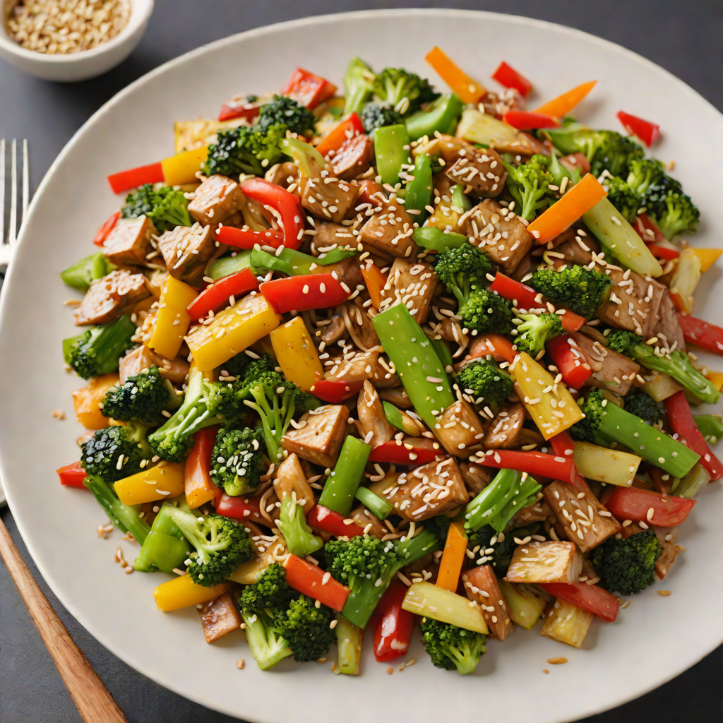Half-Harvest Vegetable Stir Fry with Sesame Soy Glaze