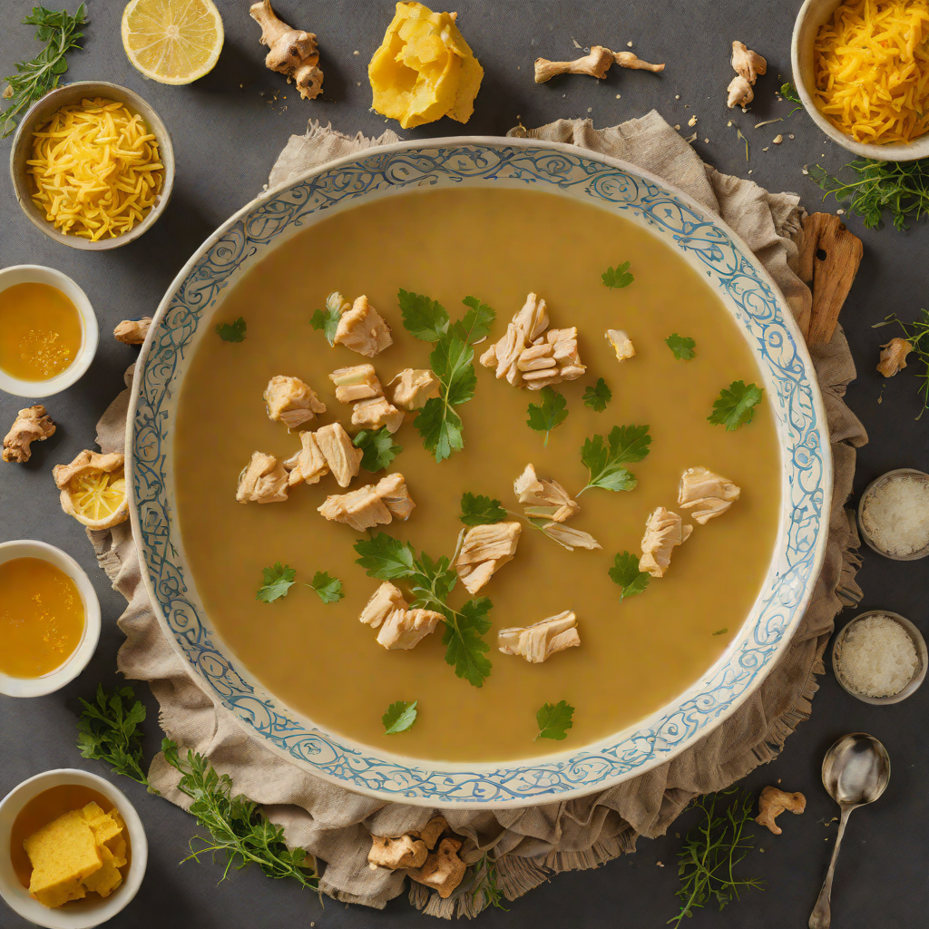 Ginger-Turmeric Chicken Broth to Soothe Sinus Congestion