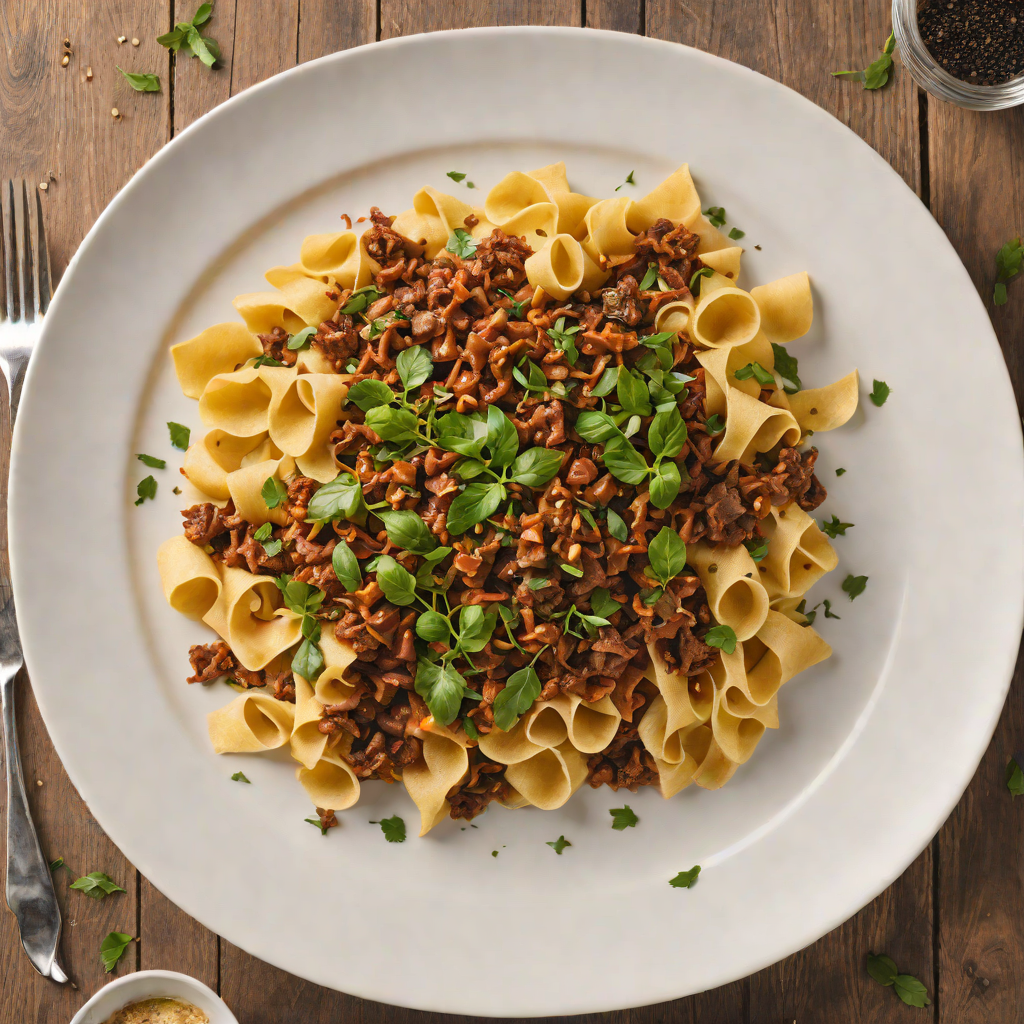 Slow-Cooked Kangaroo Ragu with Wattleseed and Pappardelle