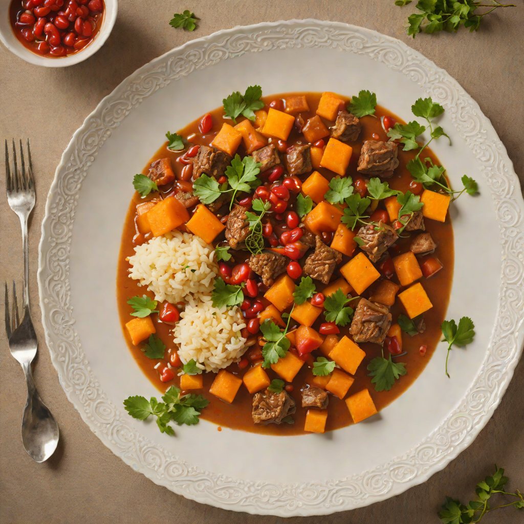 Bush-Spiced Lamb Stew with Quandong and Sweet Potato