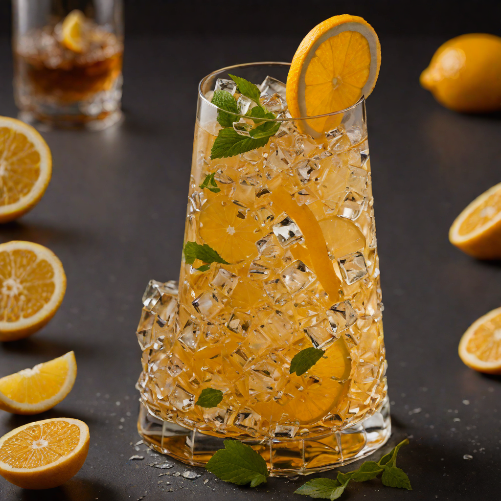 Ginger-Infused Bourbon Highball with Citrus