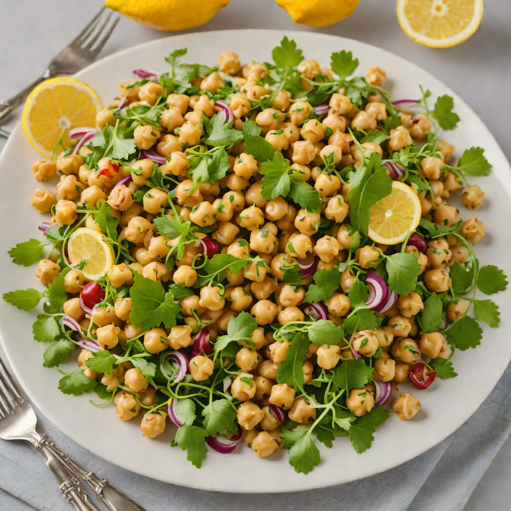 Lemon Chickpea and Herb Salad