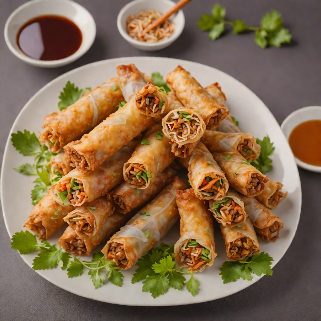 Crispy Eggrolls with Pork and Glass Noodles