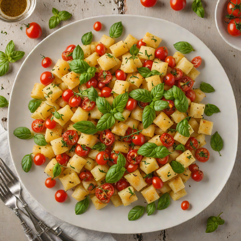 Oven-Baked Gnocchi with Cherry Tomatoes and Basil