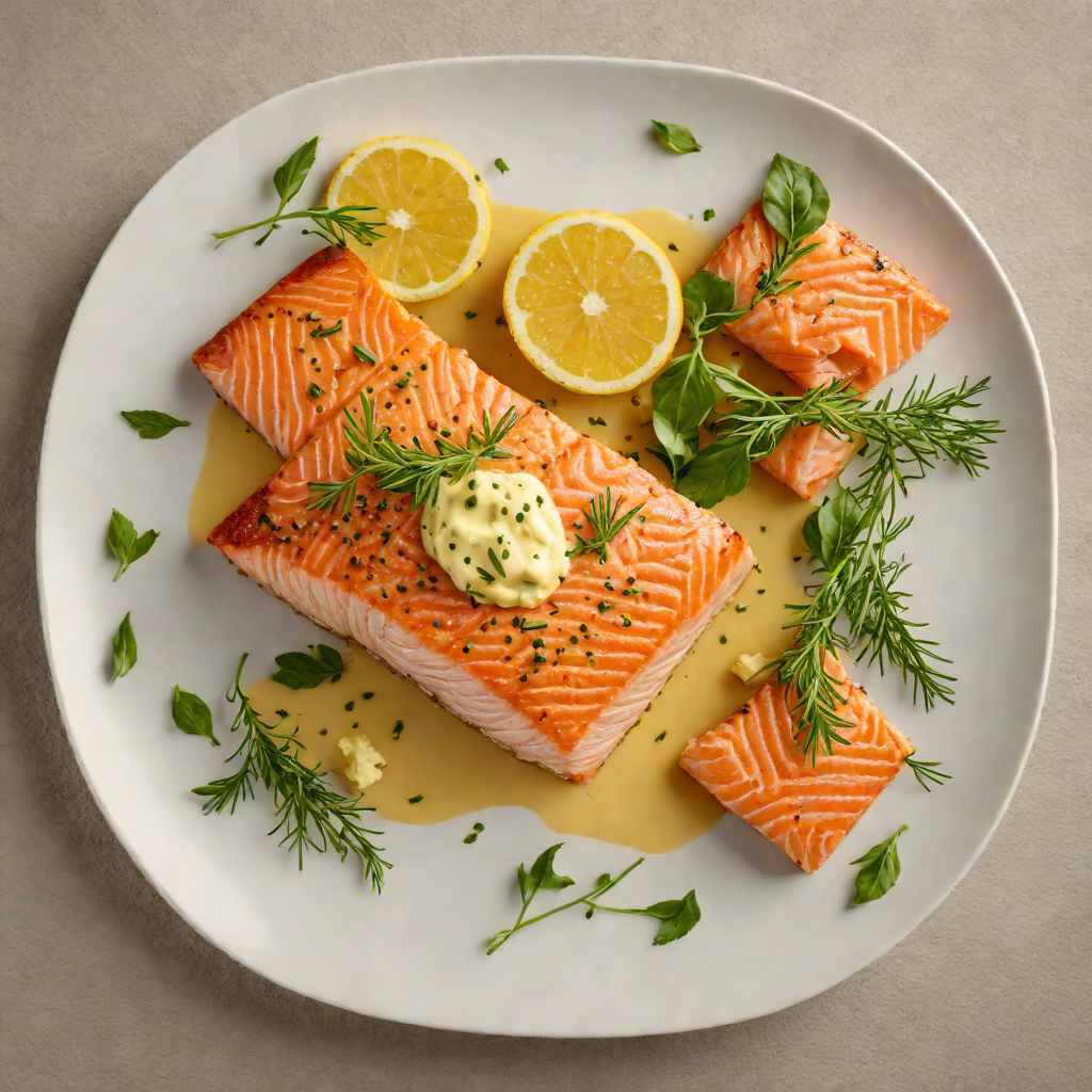 Pan-Seared Salmon with Savannah-Inspired Herb Butter