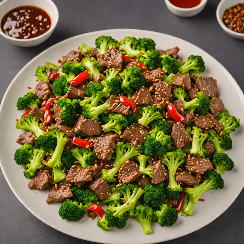 Garlic and Chili Stir-Fried Beef with Broccoli