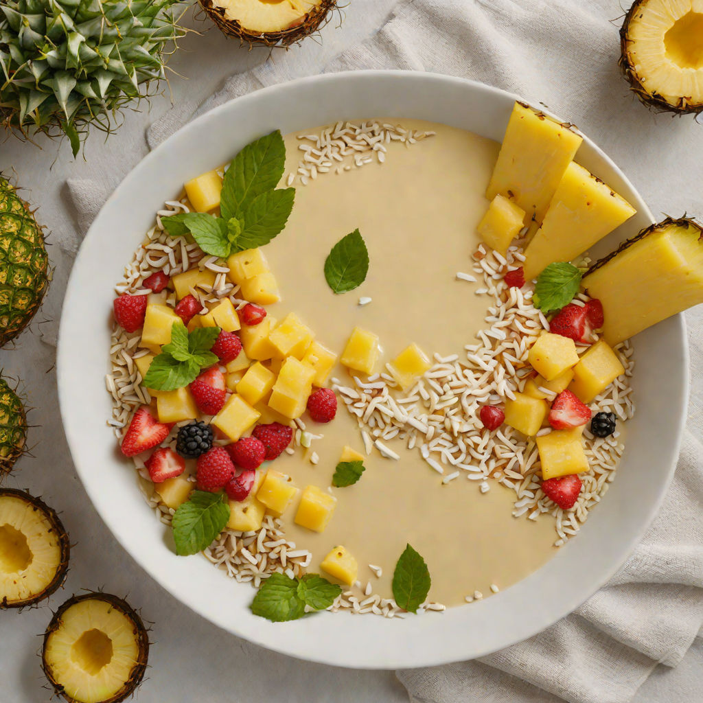 Tiki-Style Coconut-Pineapple Smoothie Bowl