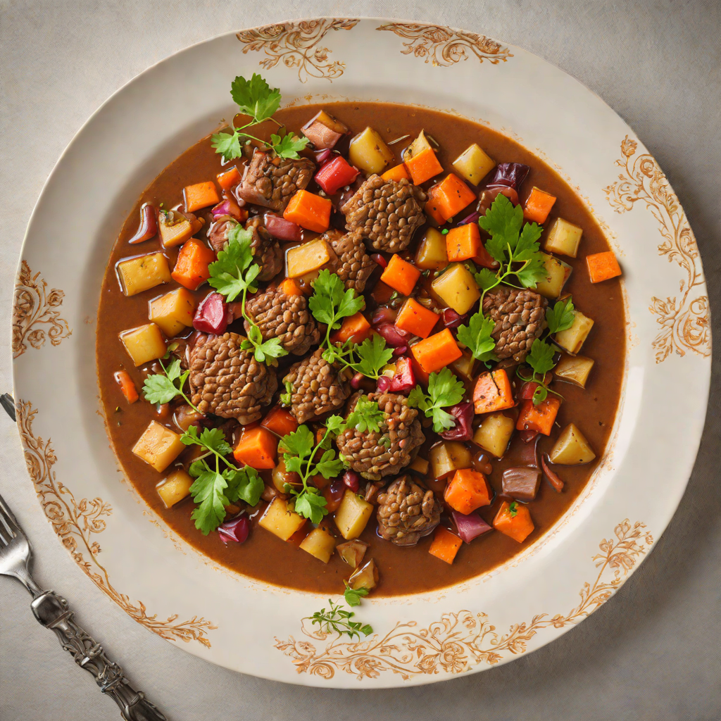 Bush-Spiced Lamb Stew with Quandong and Root Vegetables