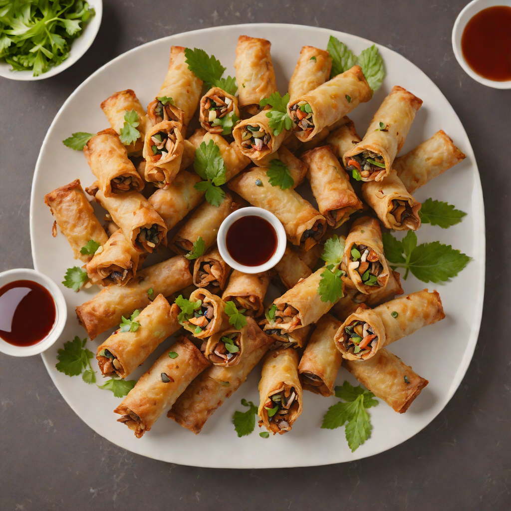 Pan-Fried Vietnamese Eggrolls with Pork and Wood Ear Mushrooms