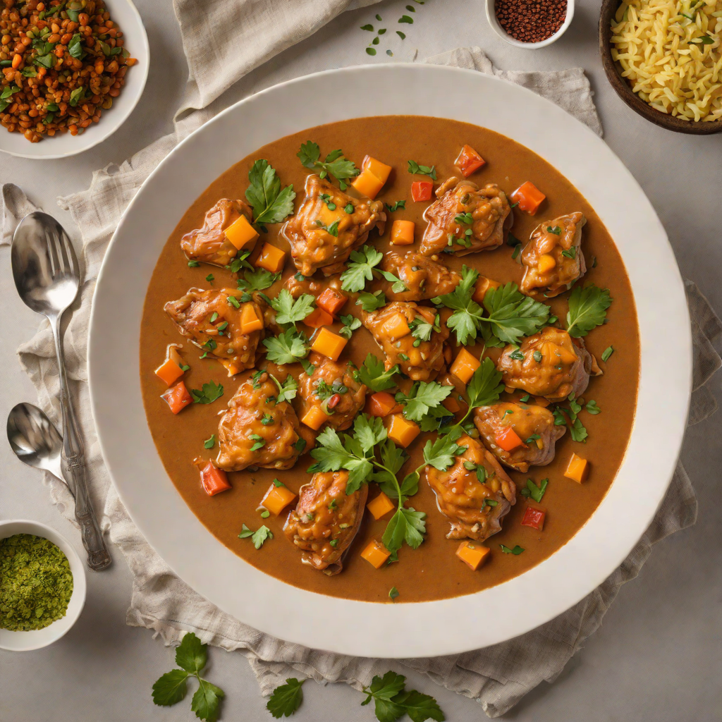 One-Pot Ethiopian-Inspired Berbere Chicken Stew with Coconut Milk