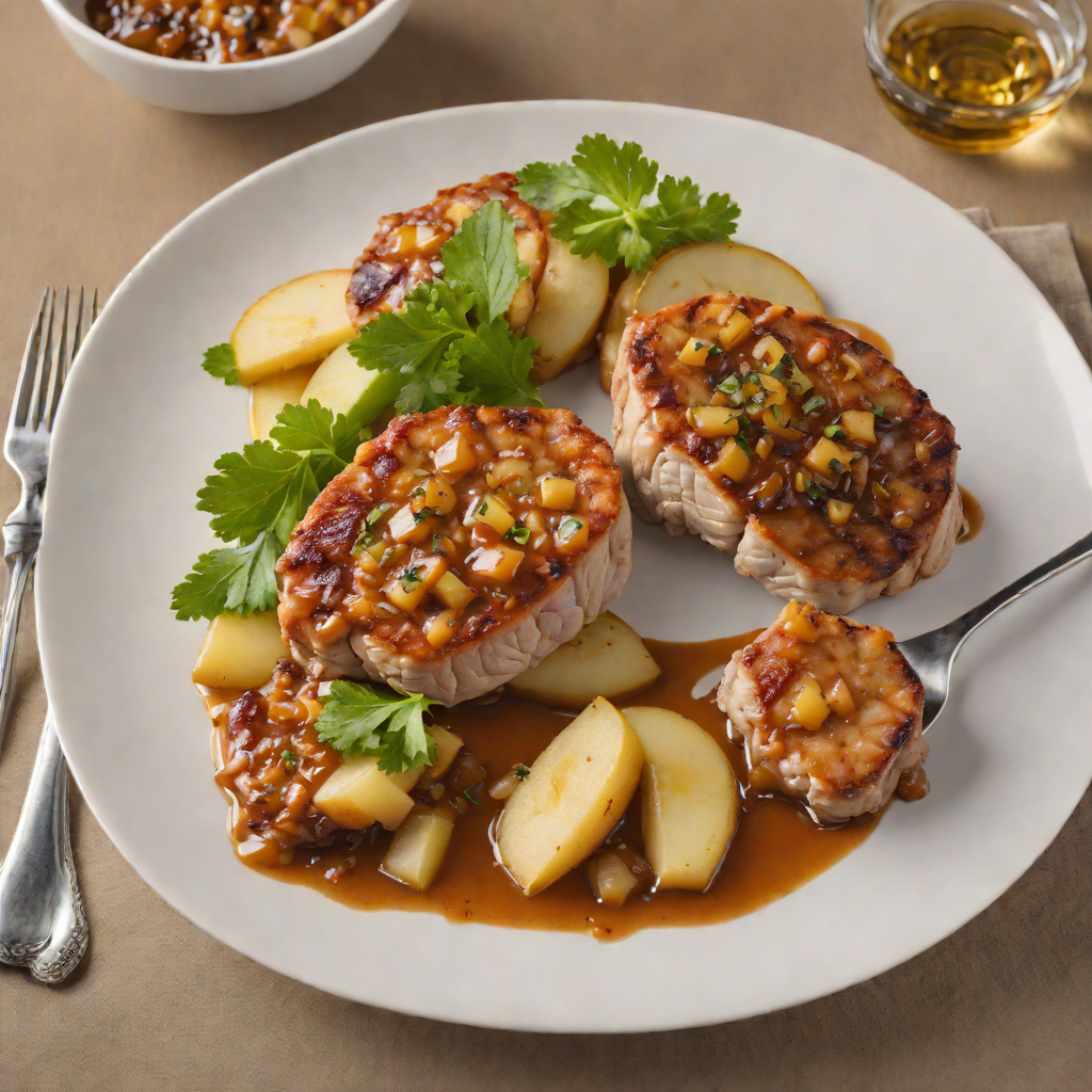 Pan-Seared Pork Chops with Apple Onion Chutney