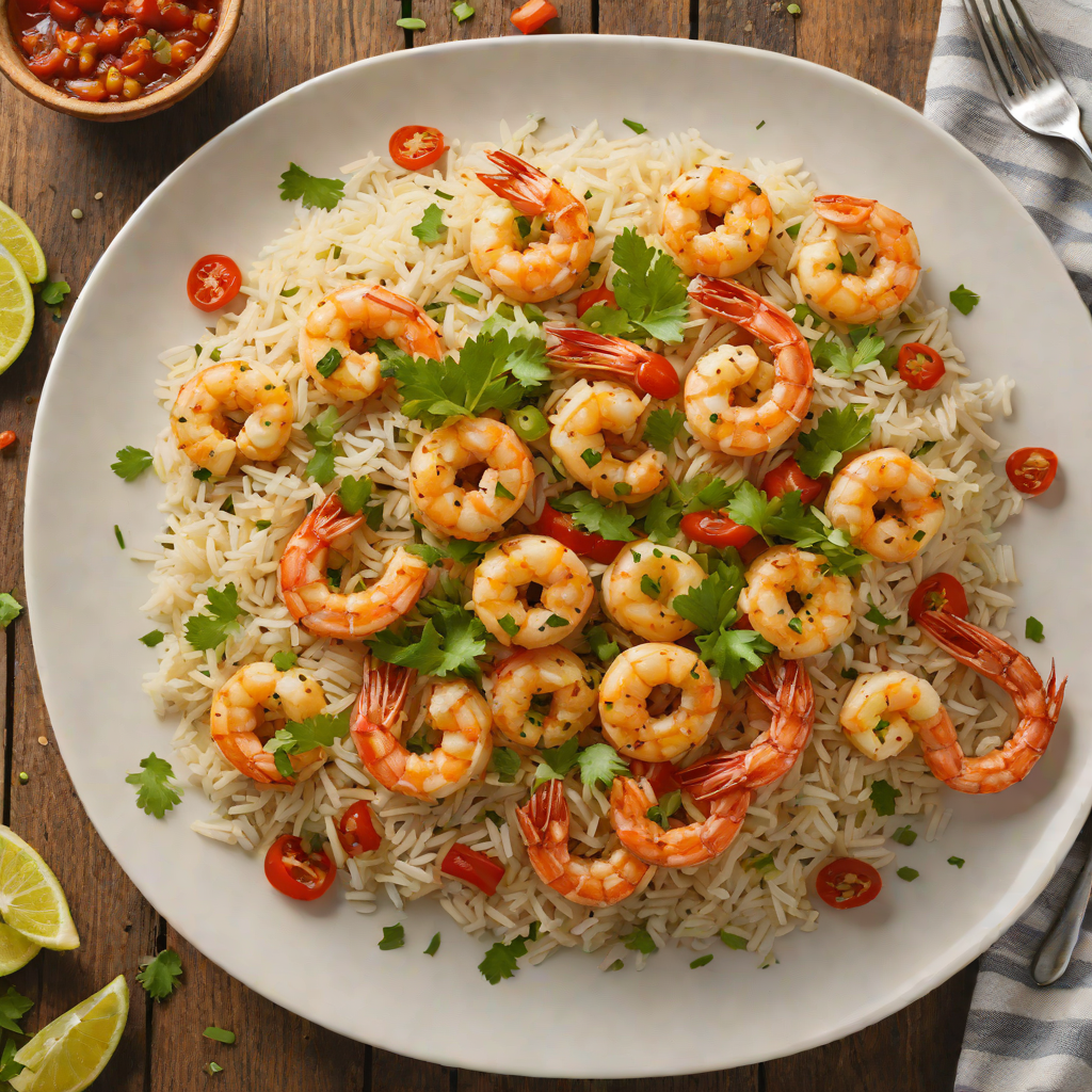 One-Pot Spicy Garlic Shrimp and Rice