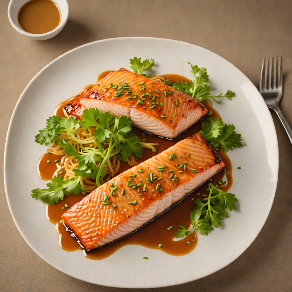Pan-Roasted Salmon with Miso-Maple Glaze