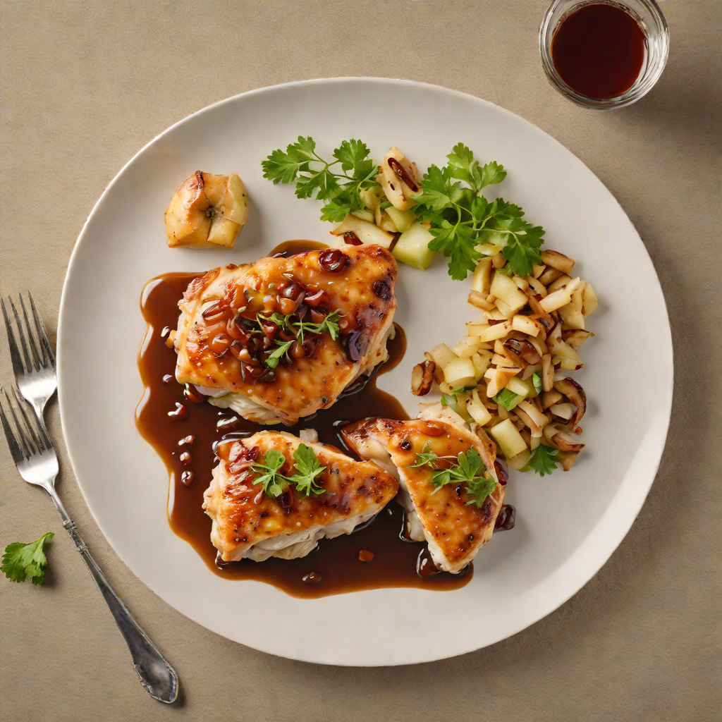 Pan-Seared Chicken with Caramelized Onion and Apple Chutney