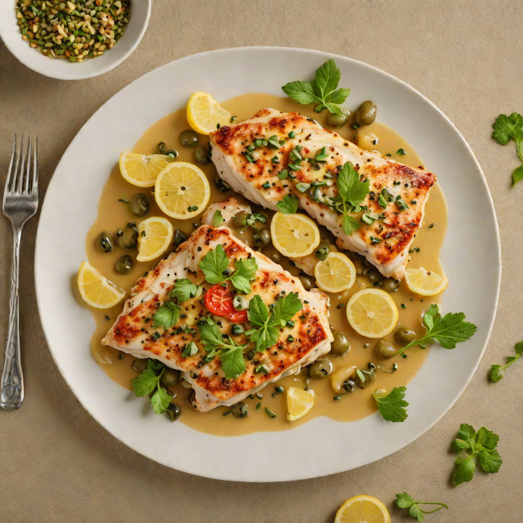 Pan-Seared Chicken Piccata with Lemon Caper Sauce
