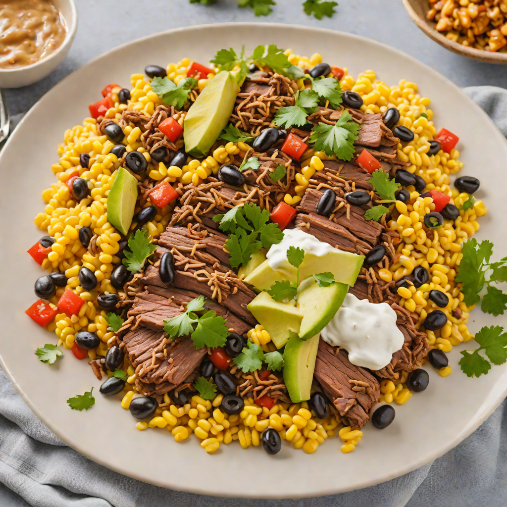 Slow Cooker Tex-Mex Beef with Black Beans and Corn