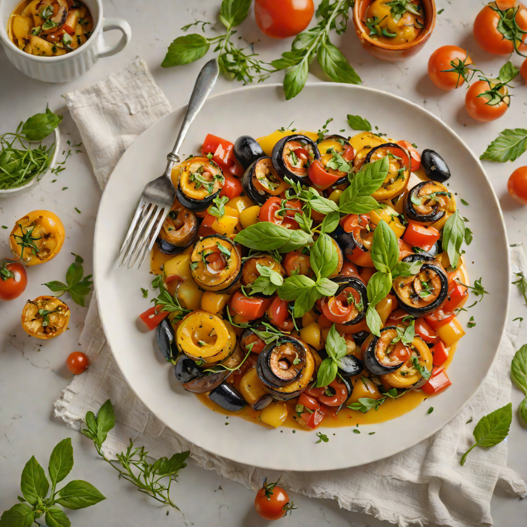 French-Style Baked Ratatouille with Fresh Herbs