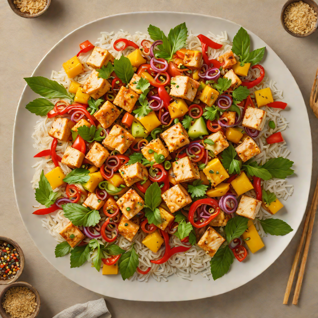 Tropical Tofu Stir-Fry with Island Spices