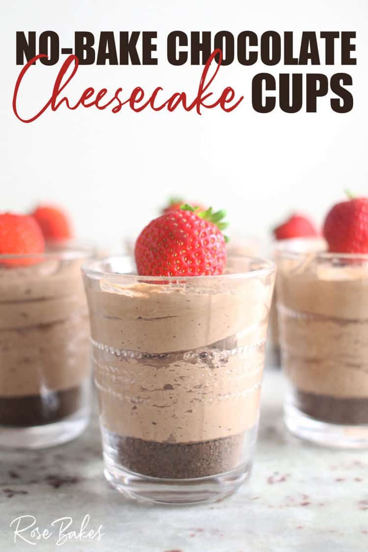 Quick No-Bake Chocolate Cheesecake Cups