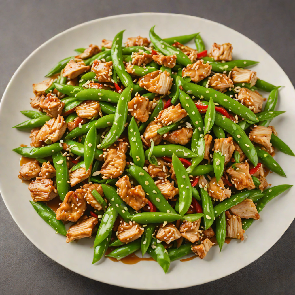Chicken Stir-Fry with Ginger and Snow Peas