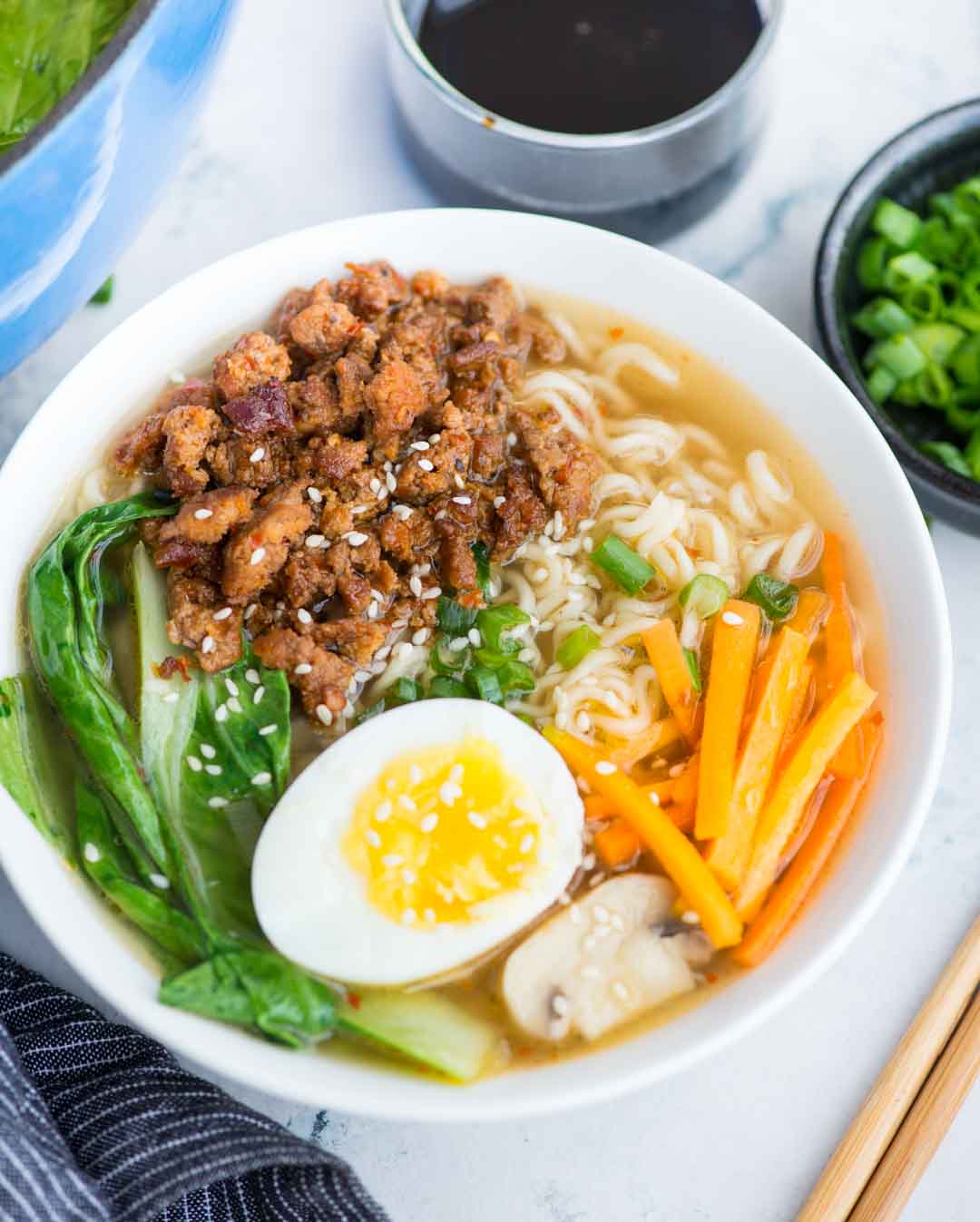 Authentic Tokyo-style Ramen with Pork Broth