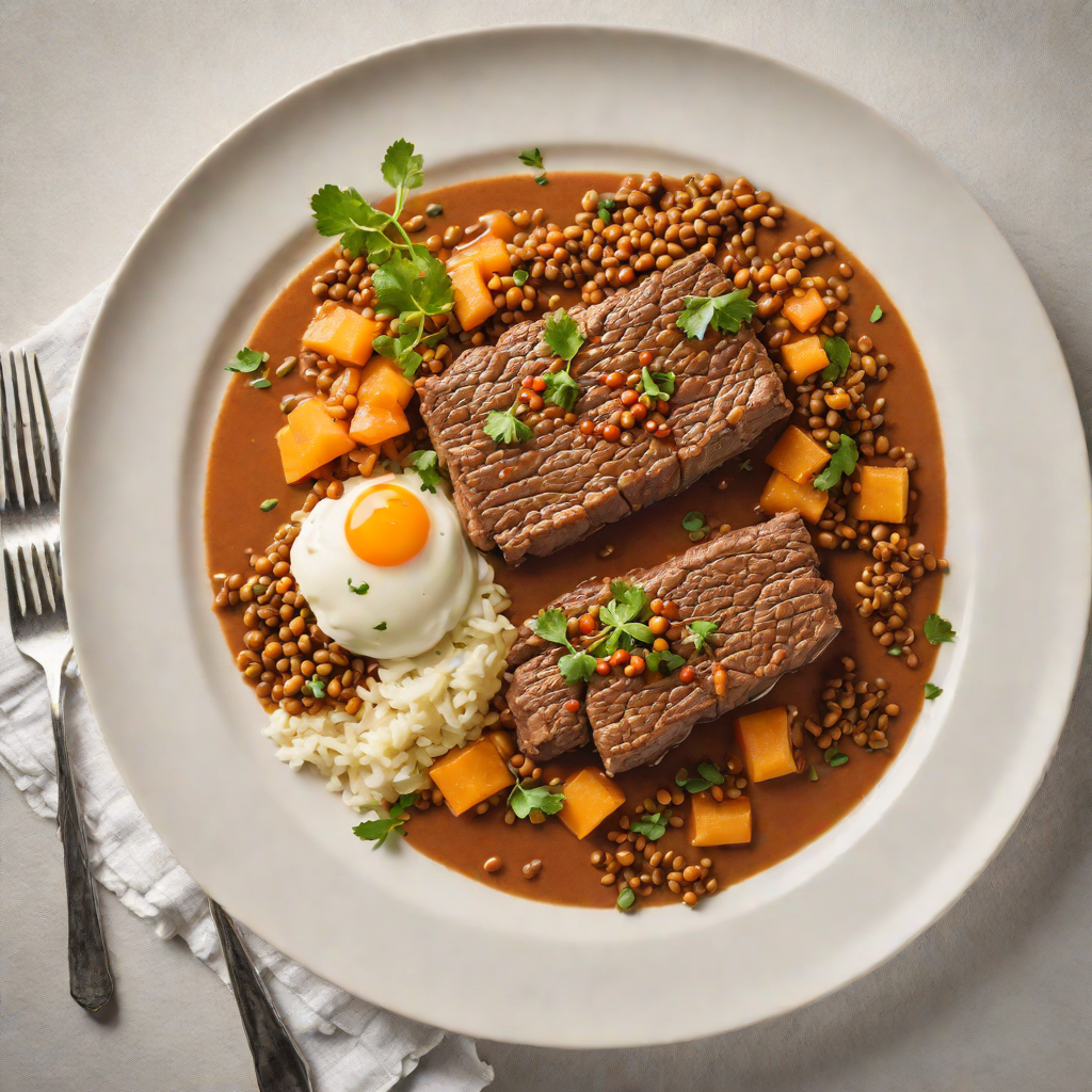 Slow-Cooked Beef Wat with Berbere and Lentil Sauce