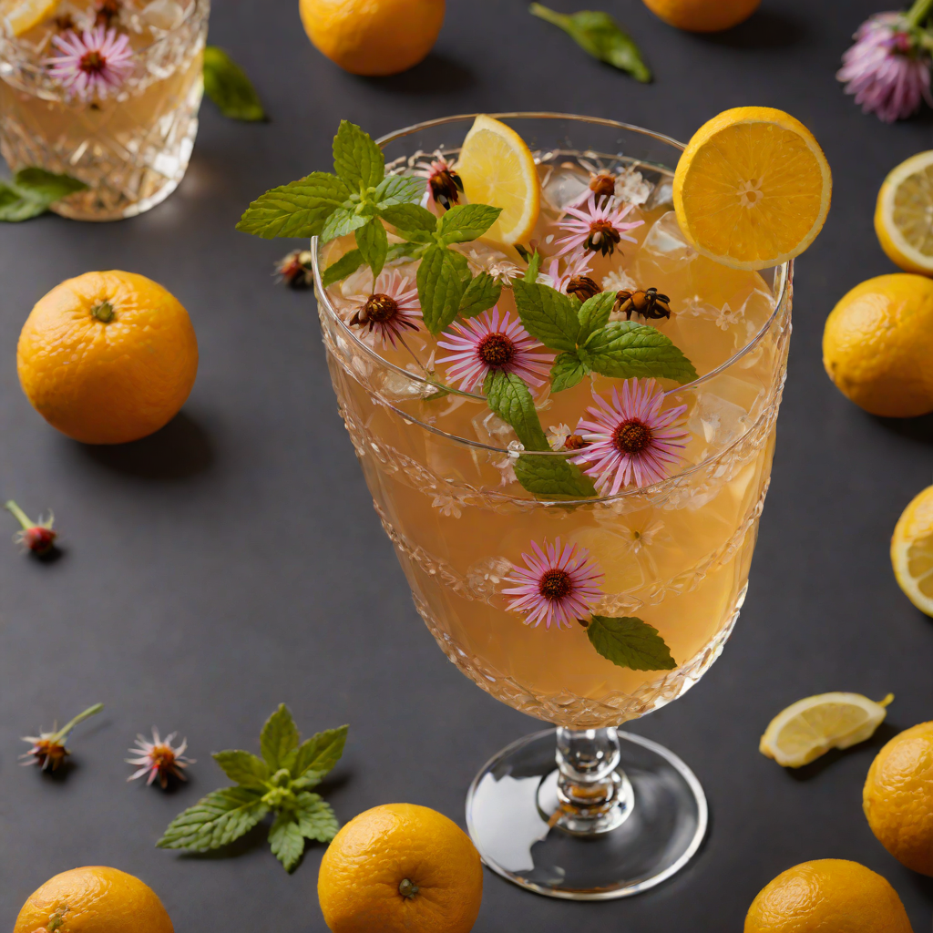 Citrus-Honey Herbal Tea with Echinacea and Peppermint