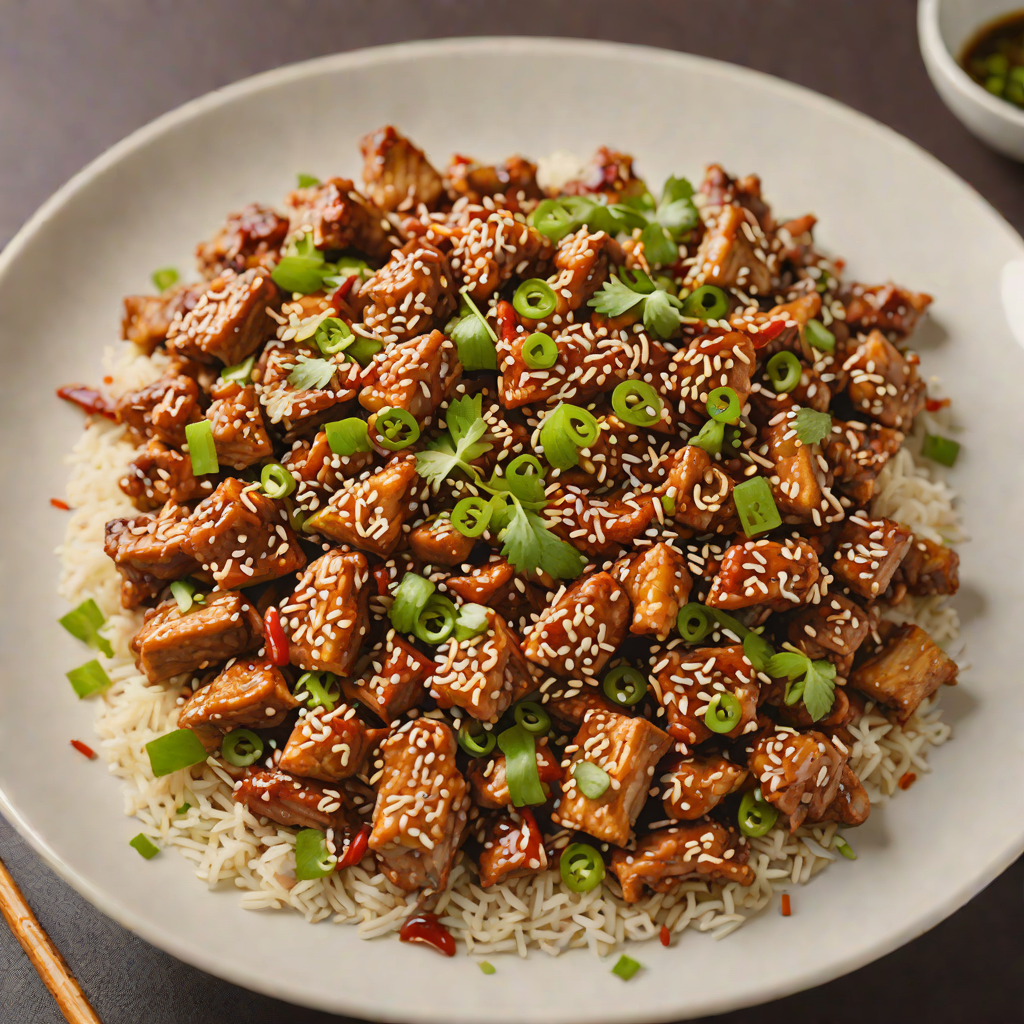 Stir-Fried Korean Spicy Pork with Sesame Seeds