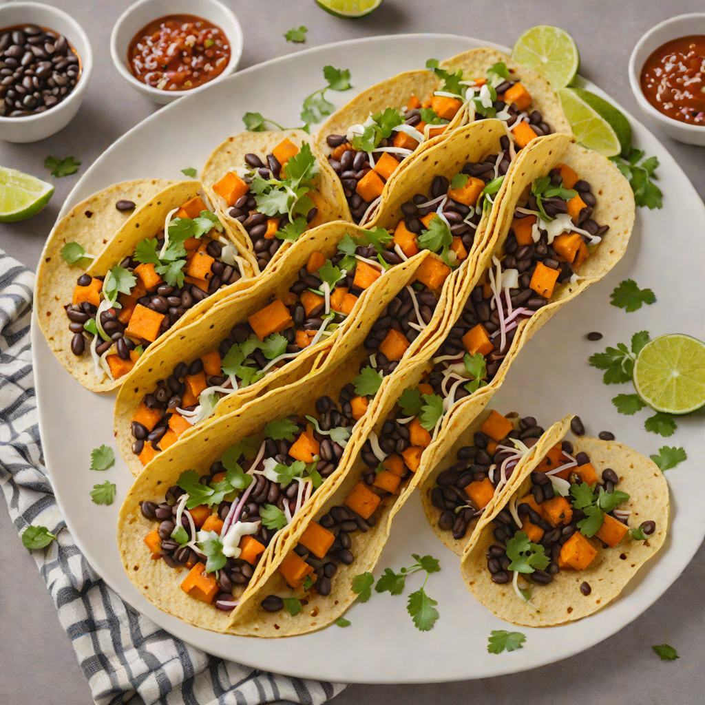 Regional-Spiced Black Bean and Sweet Potato Tacos