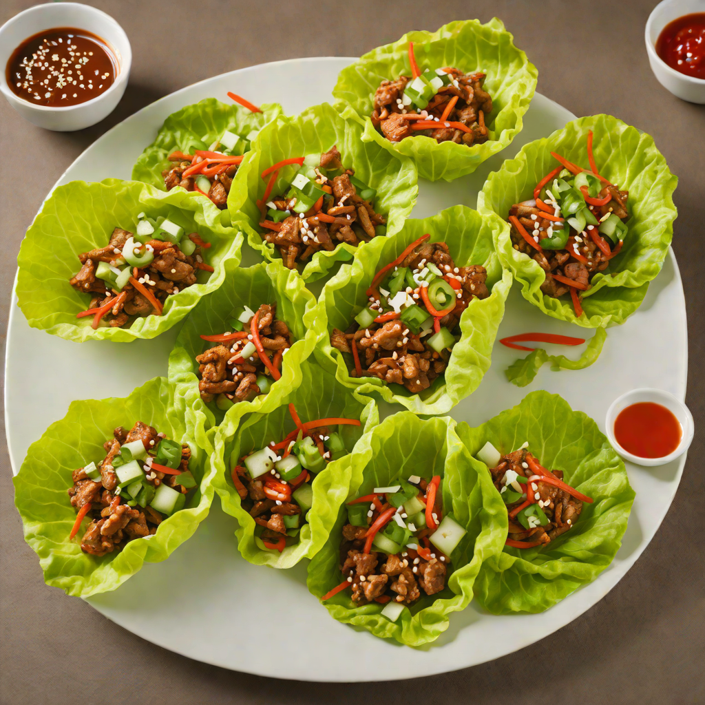 Spicy Korean-Inspired Pork Lettuce Wraps