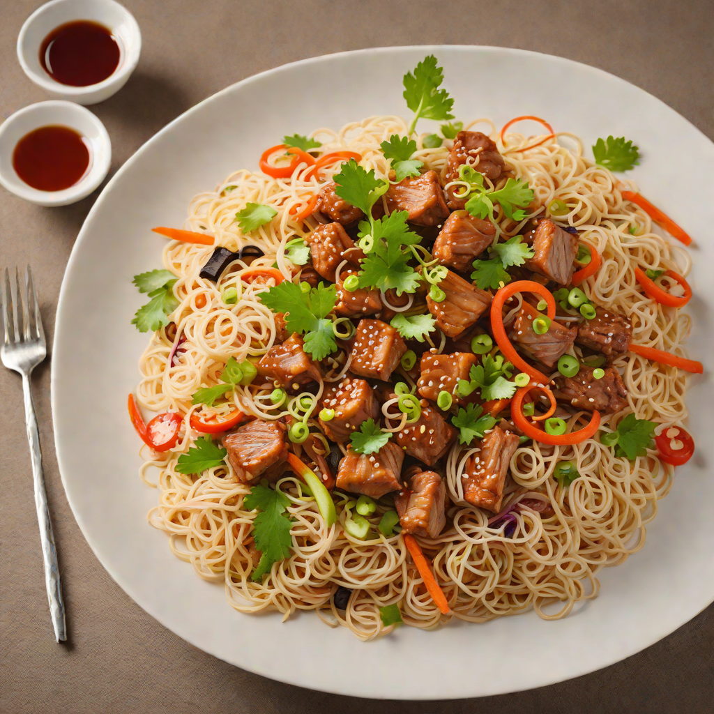 Stir-Fried Pork with Pickled Vegetables and Vermicelli
