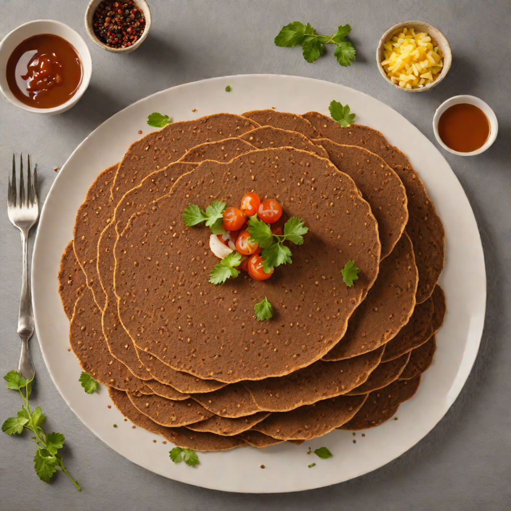 Ethiopian Teff Injera Flatbread