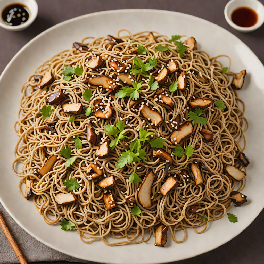 Stir-Fried Soba Noodles with Shiitake and Ginger