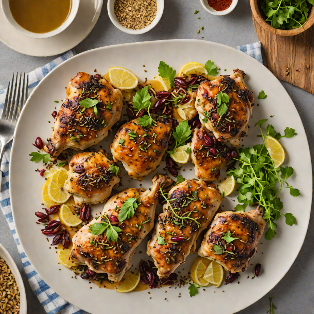 Za'atar Roasted Chicken Thighs with Sumac and Garlic