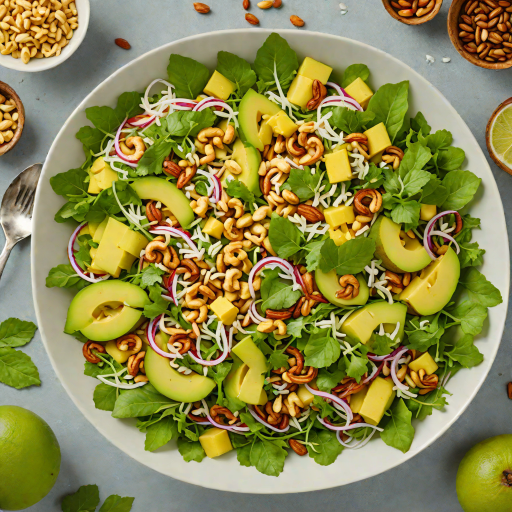 Goan Coconut and Green Mango Salad with Roasted Cashews